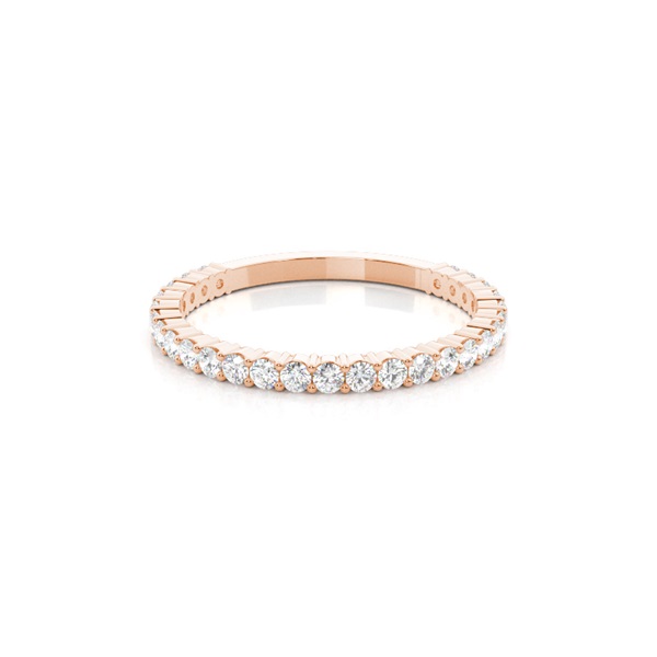 Prong Setting Round Diamond Three Quarter Eternity Ring