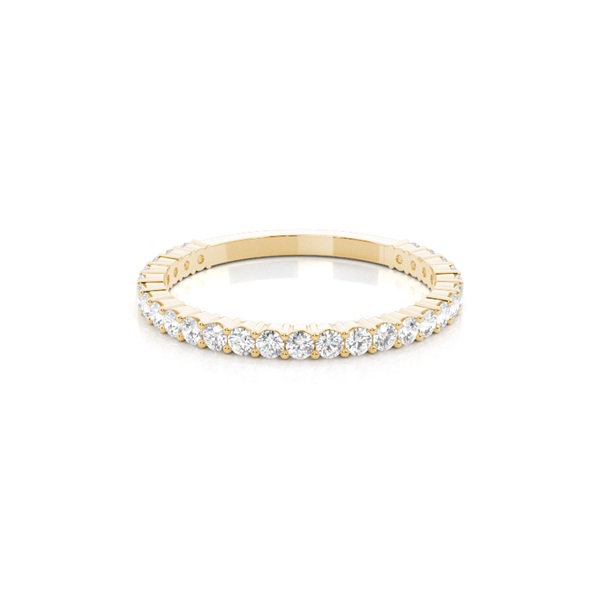 Prong Setting Round Diamond Three Quarter Eternity Ring