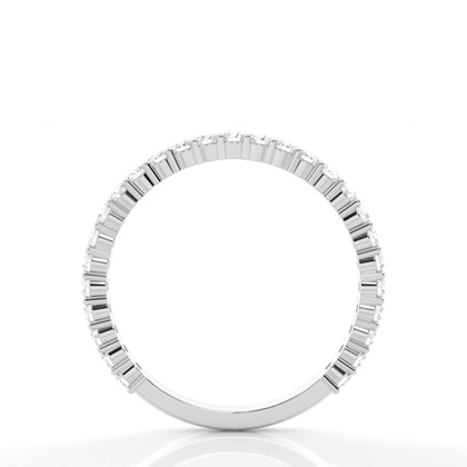Prong Setting Round Diamond Three Quarter Eternity Ring
