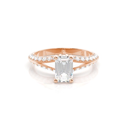 Emerald-Cut Diamond Rings