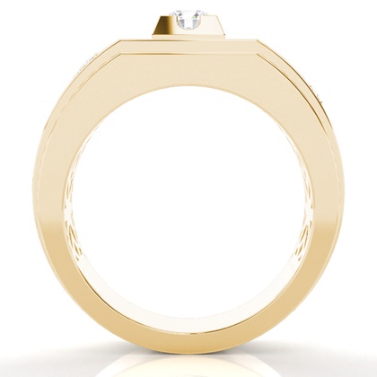 Yellow Gold Men's Diamond Rings