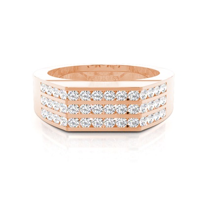Rose Gold Men's Diamond Rings