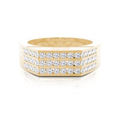 Yellow Gold Men's Diamond Rings