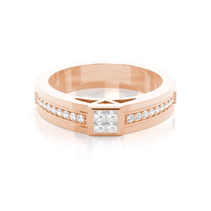 Rose Gold Men's Diamond Rings