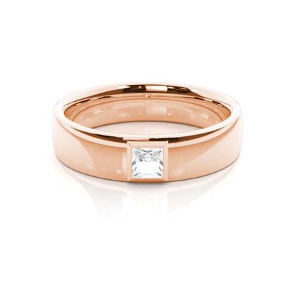 Rose Gold Men's Diamond Rings