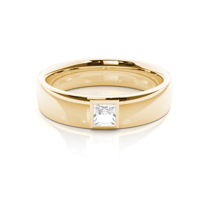 Yellow Gold Men's Diamond Rings