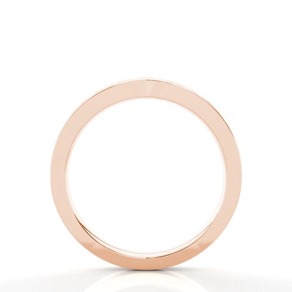 Studded Flat Profile Diamond Shaped Band