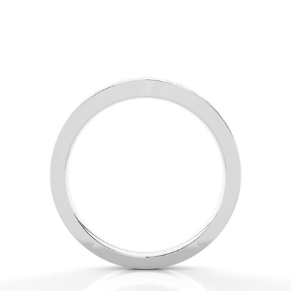 Studded Flat Profile Diamond Shaped Band