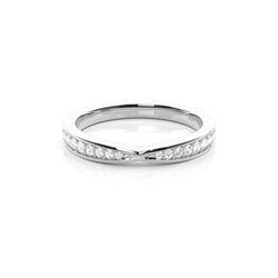 Studded Flat Profile Diamond Shaped Band