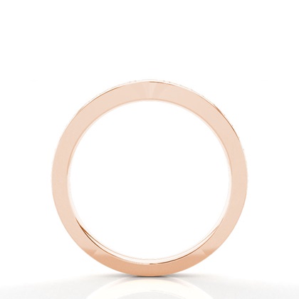 Diamantbesetztes Band mit einem flachen Profil