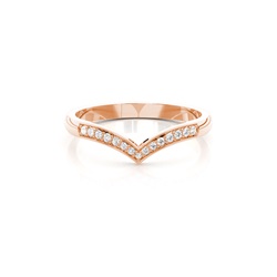 2.20mm Studded Flat Profile Diamond Shaped Band