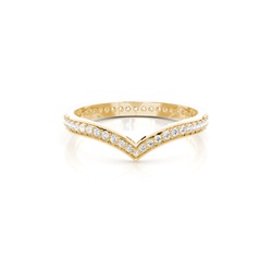 2.20mm Studded Flat Profile Diamond Shaped Band