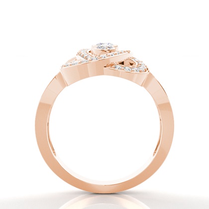 Rose Gold Statement Diamond Rings