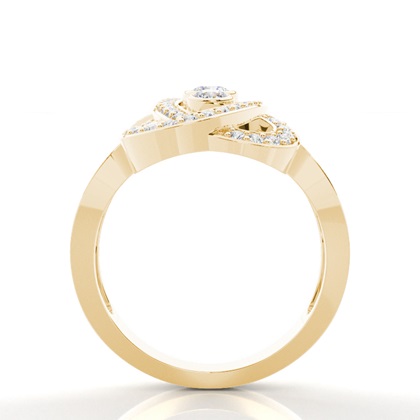 Yellow Gold Statement Diamond Rings