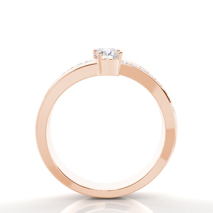 Rose Gold Statement Diamond Rings