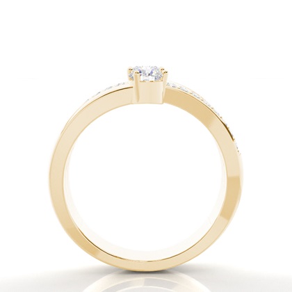 Yellow Gold Statement Diamond Rings