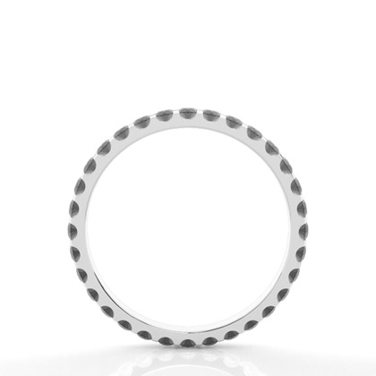 Trauring mit schwarzen Diamanten in Komfortpassform