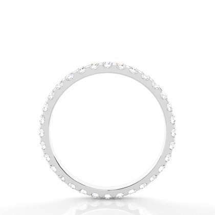 Weißgold Voll Memoireringe Diamantringe