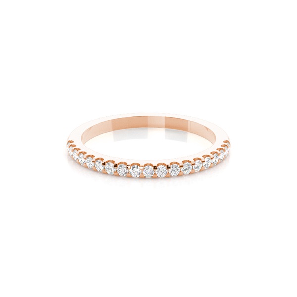 4 Prong Setting Half Eternity Diamond Ring