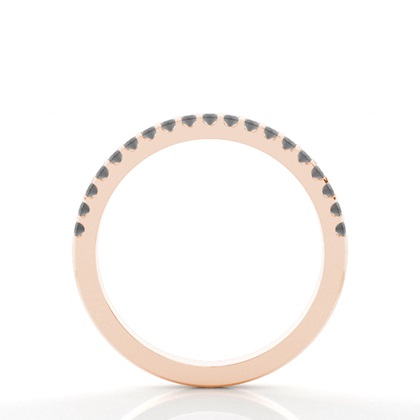 Halber Eternity-Ring mit schwarzen Diamanten
