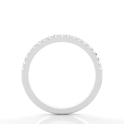 Weißgold Halb-Memoireringe Diamantringe