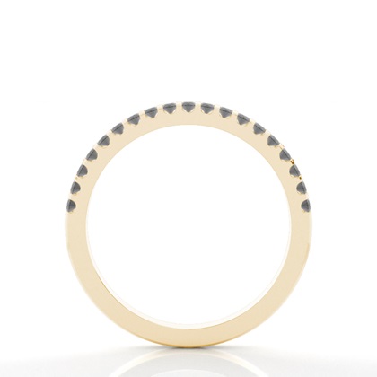 Halber Eternity-Ring mit schwarzen Diamanten