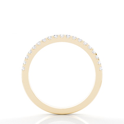 Yellow Gold Half Eternity Diamond Rings