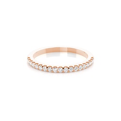 Halb Eternity Diamant Ring in einer Krappenfassung