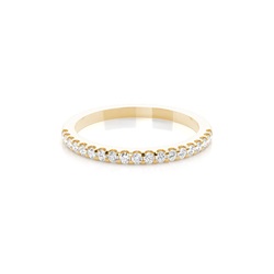 4 Prong Setting Half Eternity Diamond Ring