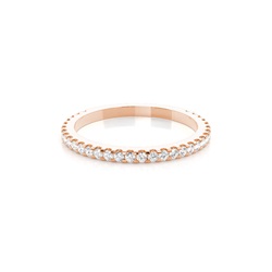 4 Prong Setting Half Eternity Diamond Ring