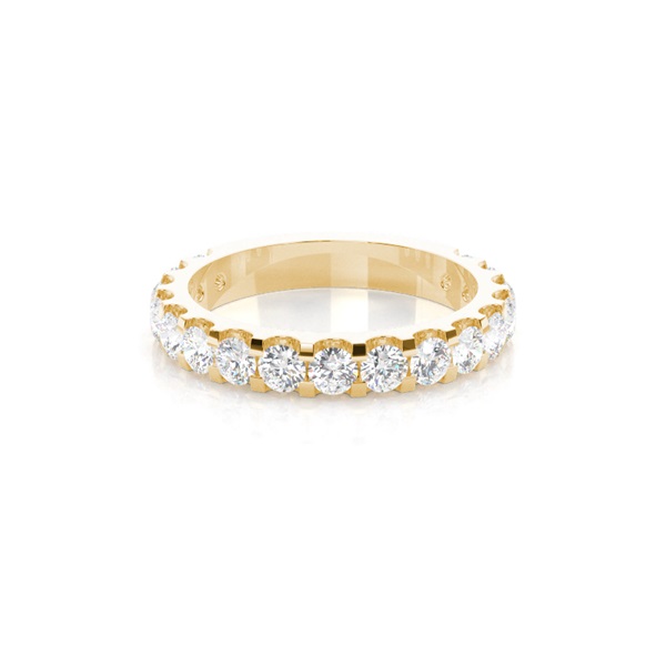 4 Prong Setting Half Eternity Diamond Ring