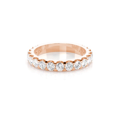 Rose Gold Diamond Anniversary Rings