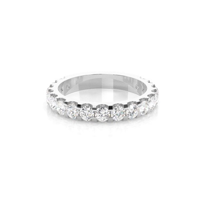 4 Prong Setting Half Eternity Diamond Ring