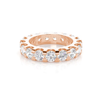 Rose Gold Full Eternity Diamond Rings