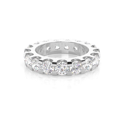Illusion Setting Full Eternity Diamond Ring