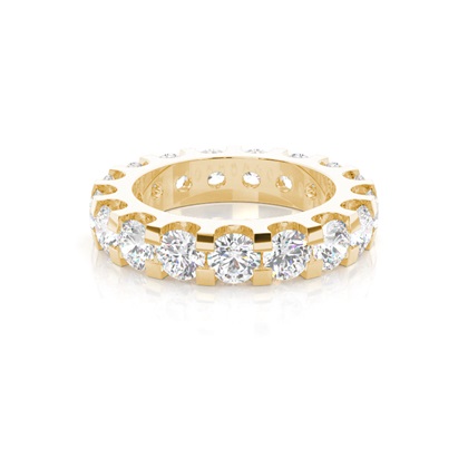 Yellow Gold Anniversary Diamond Rings