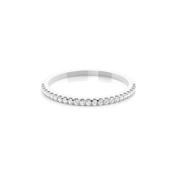 Halb Eternity Diamant Ring in einer Krappenfassung
