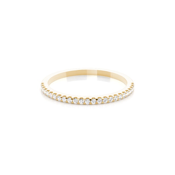 4 Prong Setting Half Eternity Diamond Ring