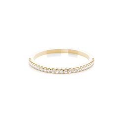 4 Prong Setting Half Eternity Diamond Ring