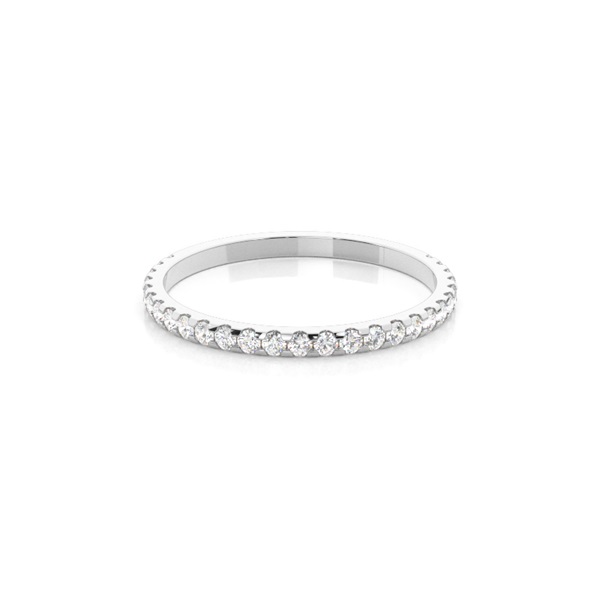 Prong Setting Round Diamond Three Quarter Eternity Ring
