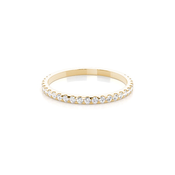 Prong Setting Round Diamond Three Quarter Eternity Ring