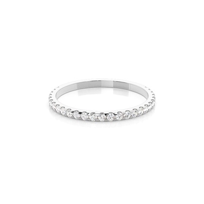 Prong Setting Round Diamond Three Quarter Eternity Ring