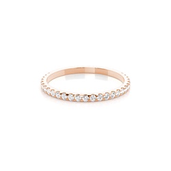 Prong Setting Round Diamond Three Quarter Eternity Ring