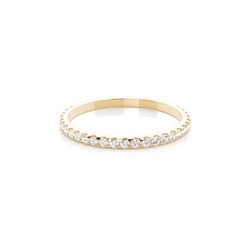 Prong Setting Round Diamond Three Quarter Eternity Ring