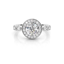 White Gold Vintage Diamond Engagement Ring