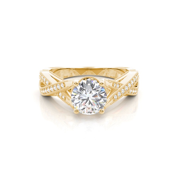 White Gold Vintage Diamond Engagement Ring