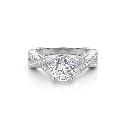White Gold Vintage Diamond Ring