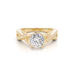 White Gold Vintage Diamond Engagement Ring