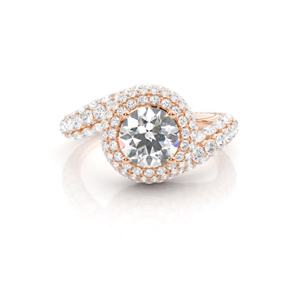 Rose Gold Diamond Engagement Rings