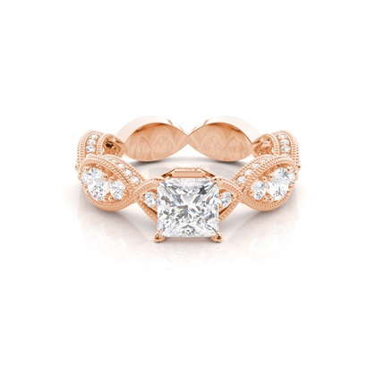 Rose Gold Lab Grown Diamond Engagement Rings